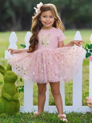 Blush Star Bunny Tulle Dress