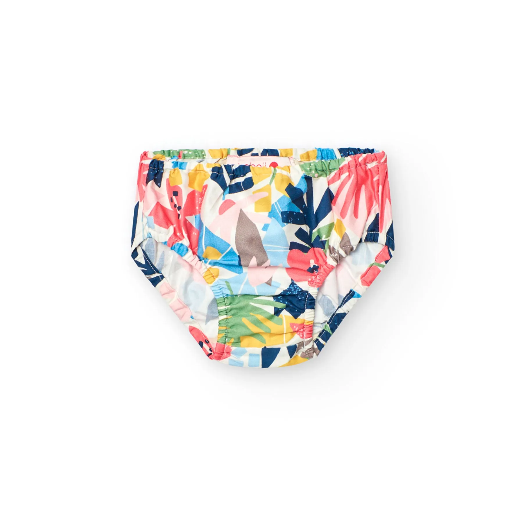 Boboli Girls Satin Summer Floral Dress