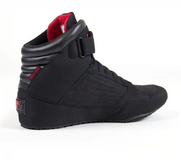 Bodybuilding Shoes Gorilla Wear High Tops Weight Lifting Black or Red All Sizes New