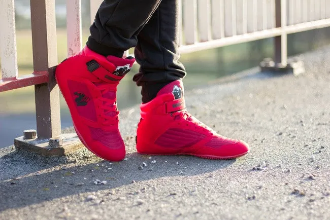 Bodybuilding Shoes Gorilla Wear High Tops Weight Lifting Black or Red All Sizes New
