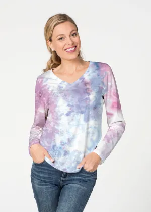 Boho Ice (16230) ~ French Terry V-neck Top