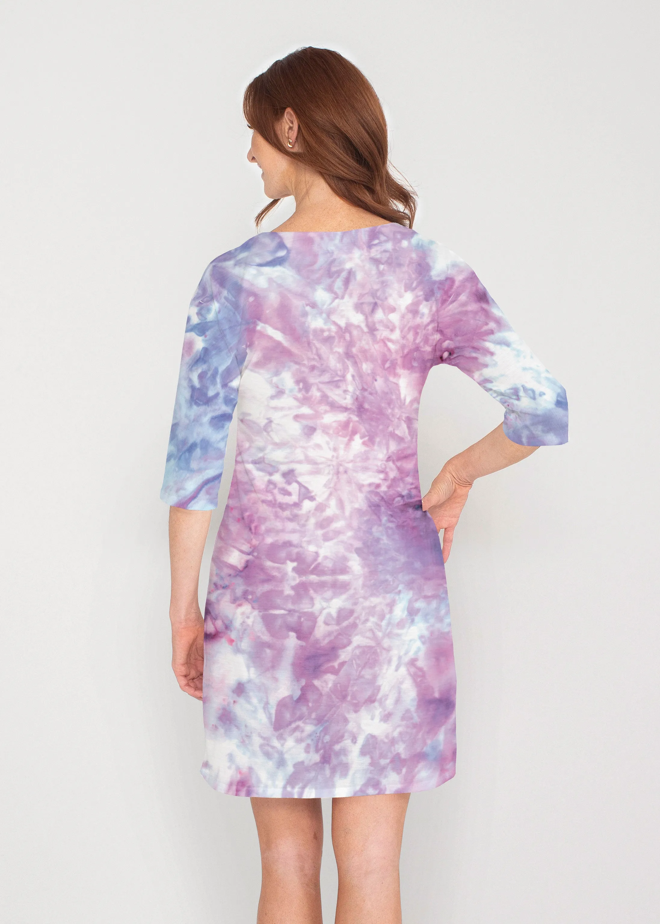Boho Ice (16230) ~ Lucy 3/4 Sleeve V-Neck Dress
