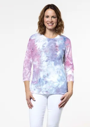 Boho Ice (16230) ~ Signature 3/4 Sleeve Crew Neck Top