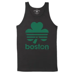 Boston Retro Shamrock Green Line Men's Tank Top