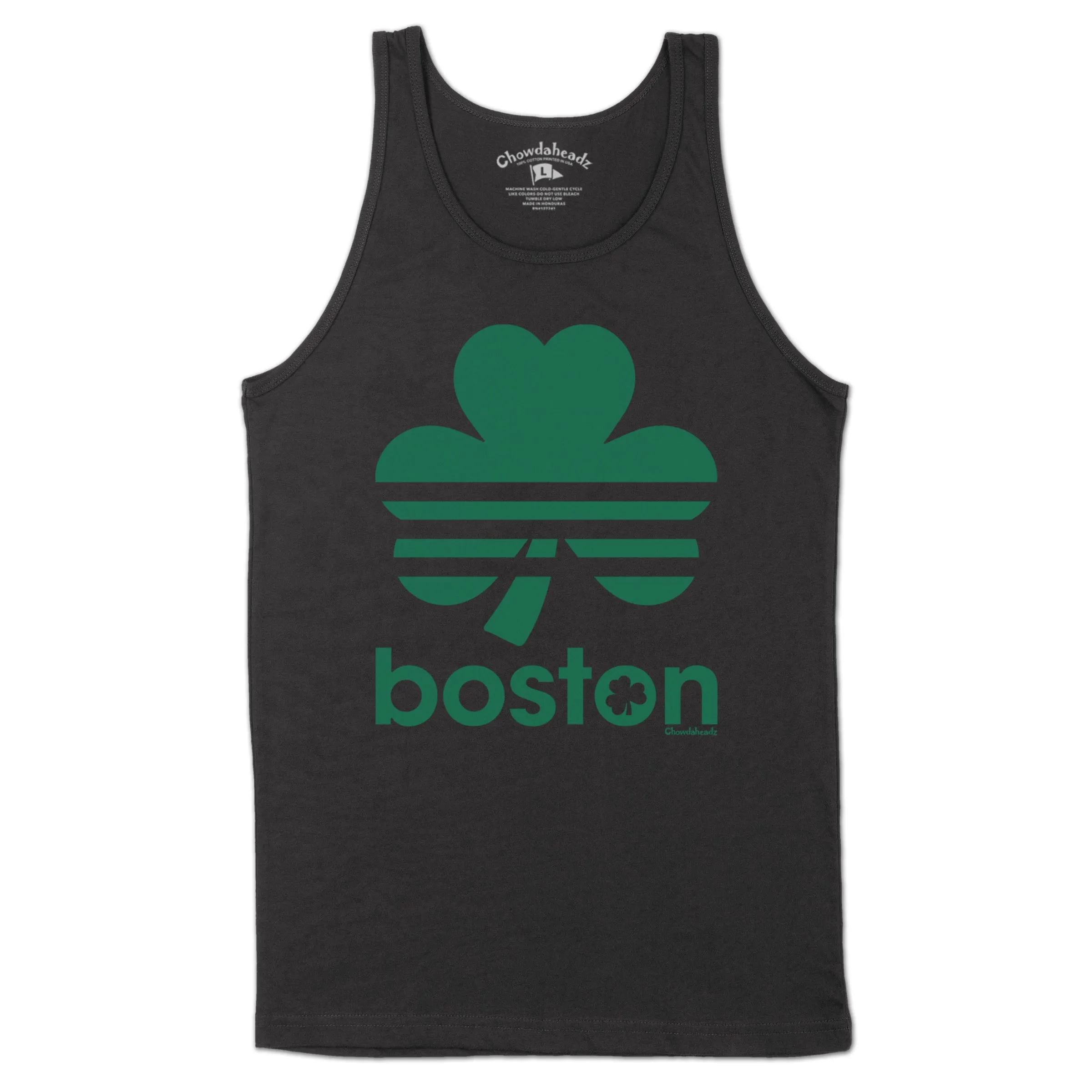 Boston Retro Shamrock Green Line Men's Tank Top