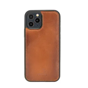 Braun iPhone 12 PRO MAX (6.7") Case Genuine Leather case, handmade leather case Flex Cover