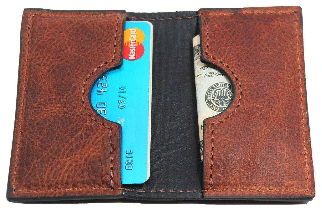 Brown American Bison Credit Card & Business Card Wallet