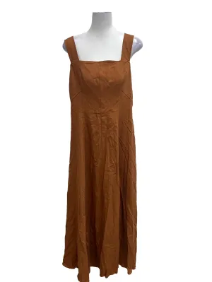 Brown Cut Out Maxi Dress