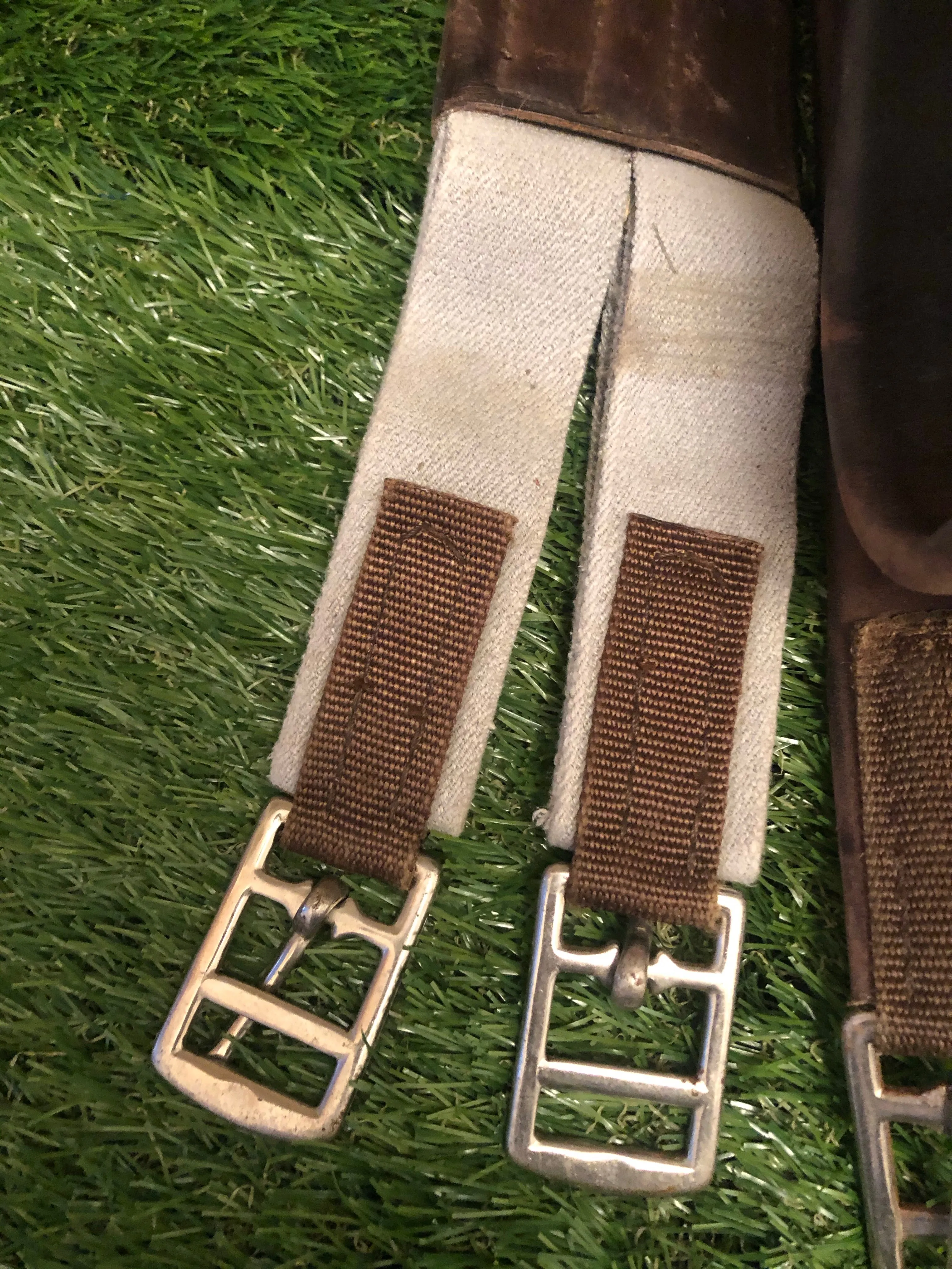 Brown leather girth 56” FREE POSTAGE