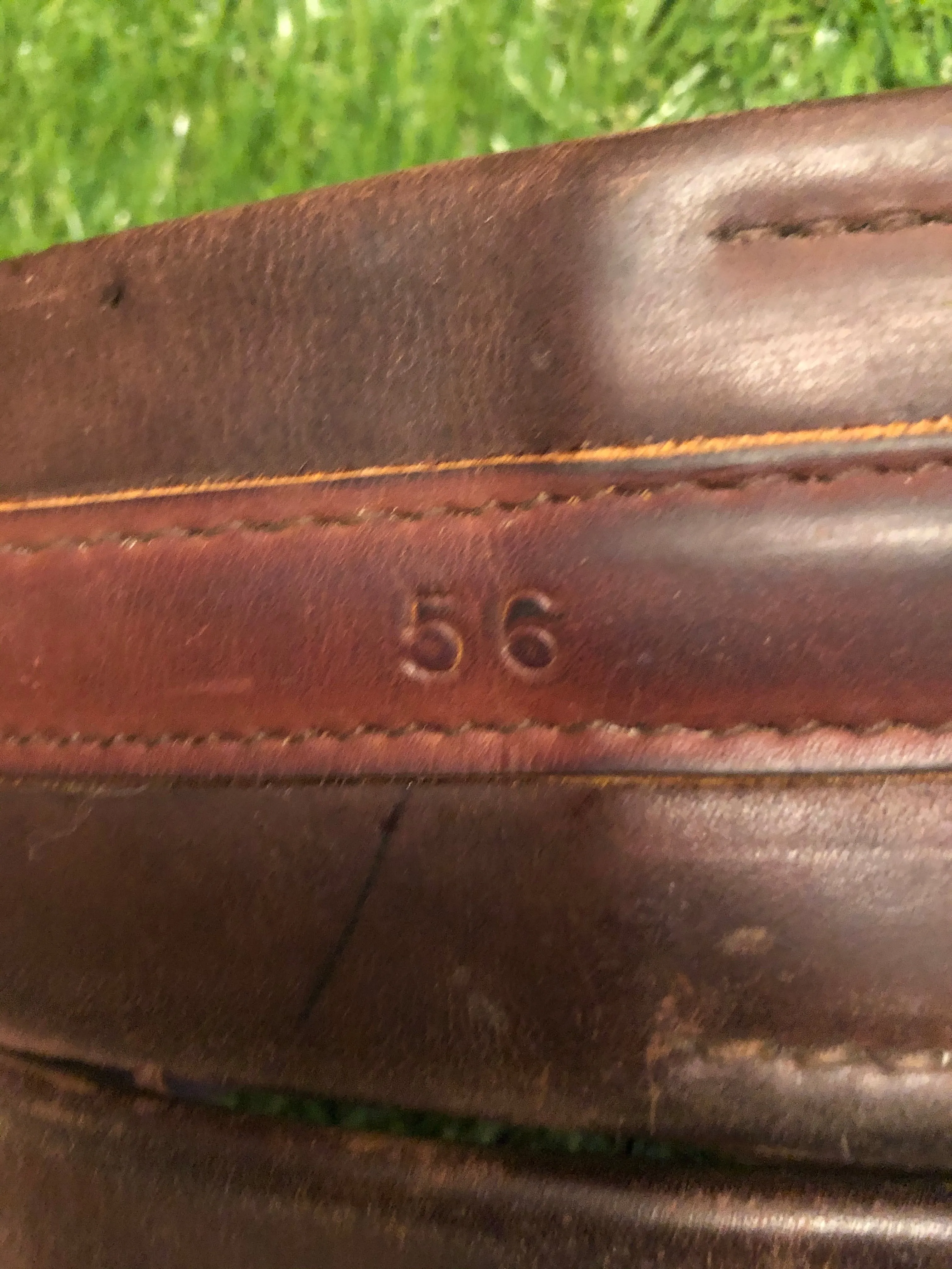 Brown leather girth 56” FREE POSTAGE
