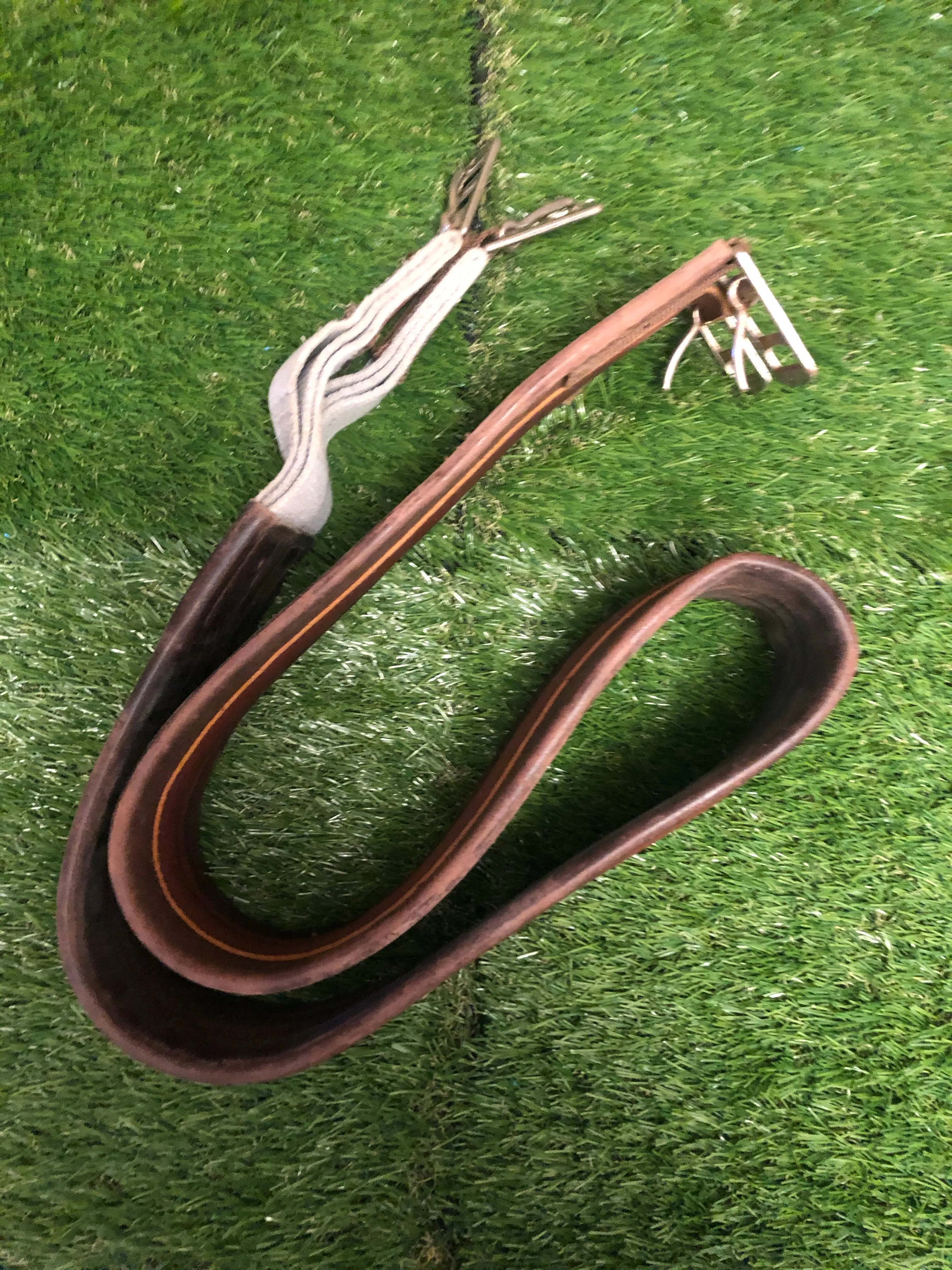 Brown leather girth 56” FREE POSTAGE