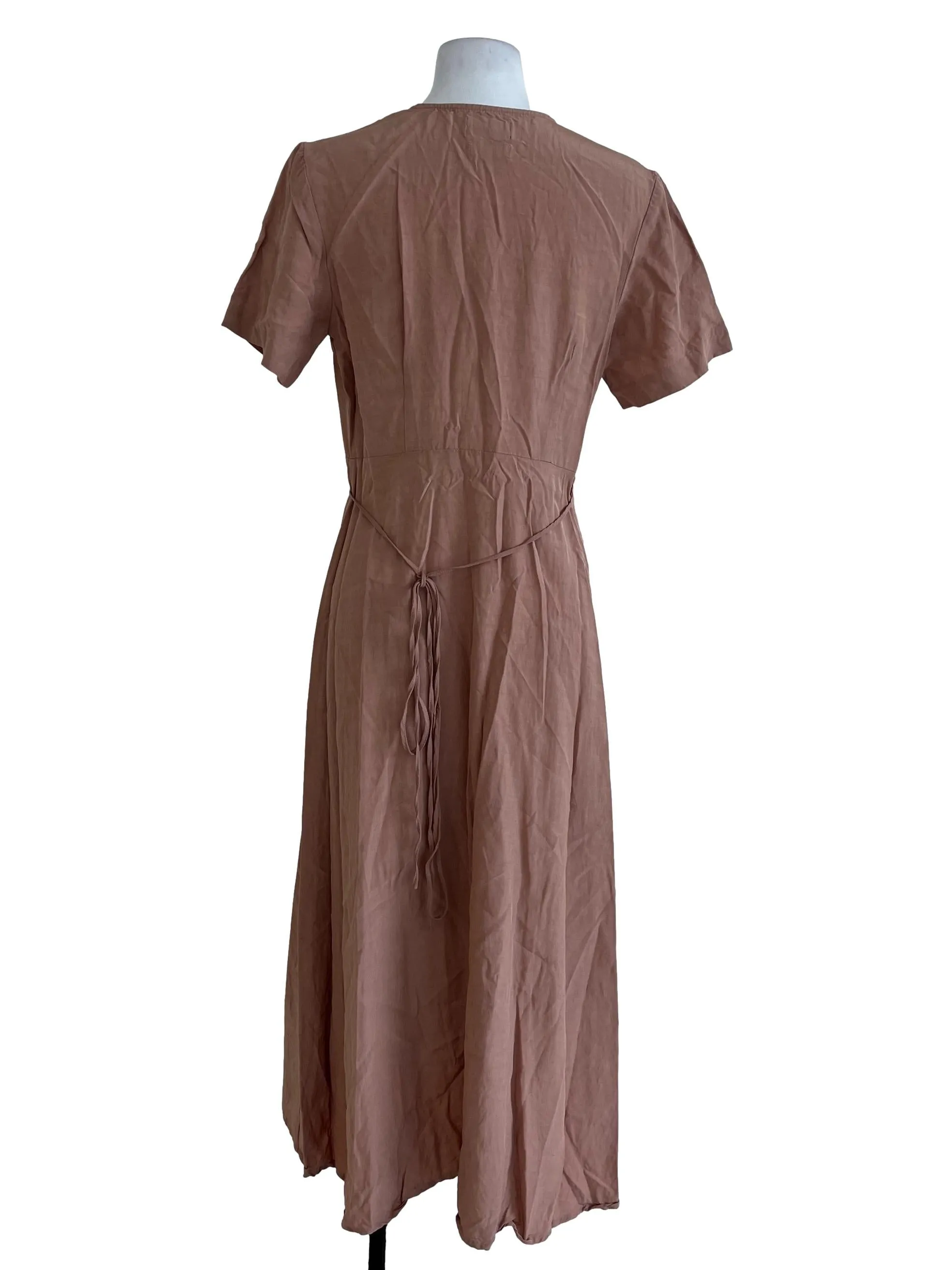 Brown Plain Dress