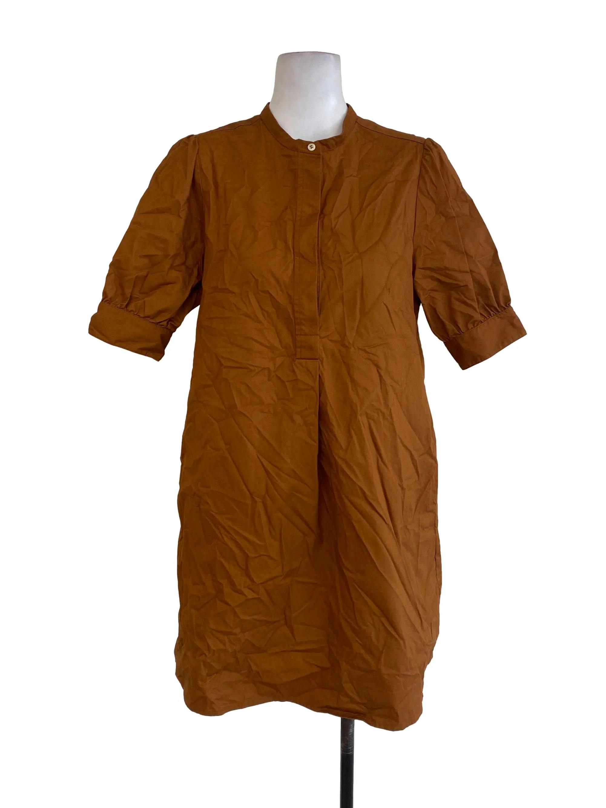 Brown Plain Dress
