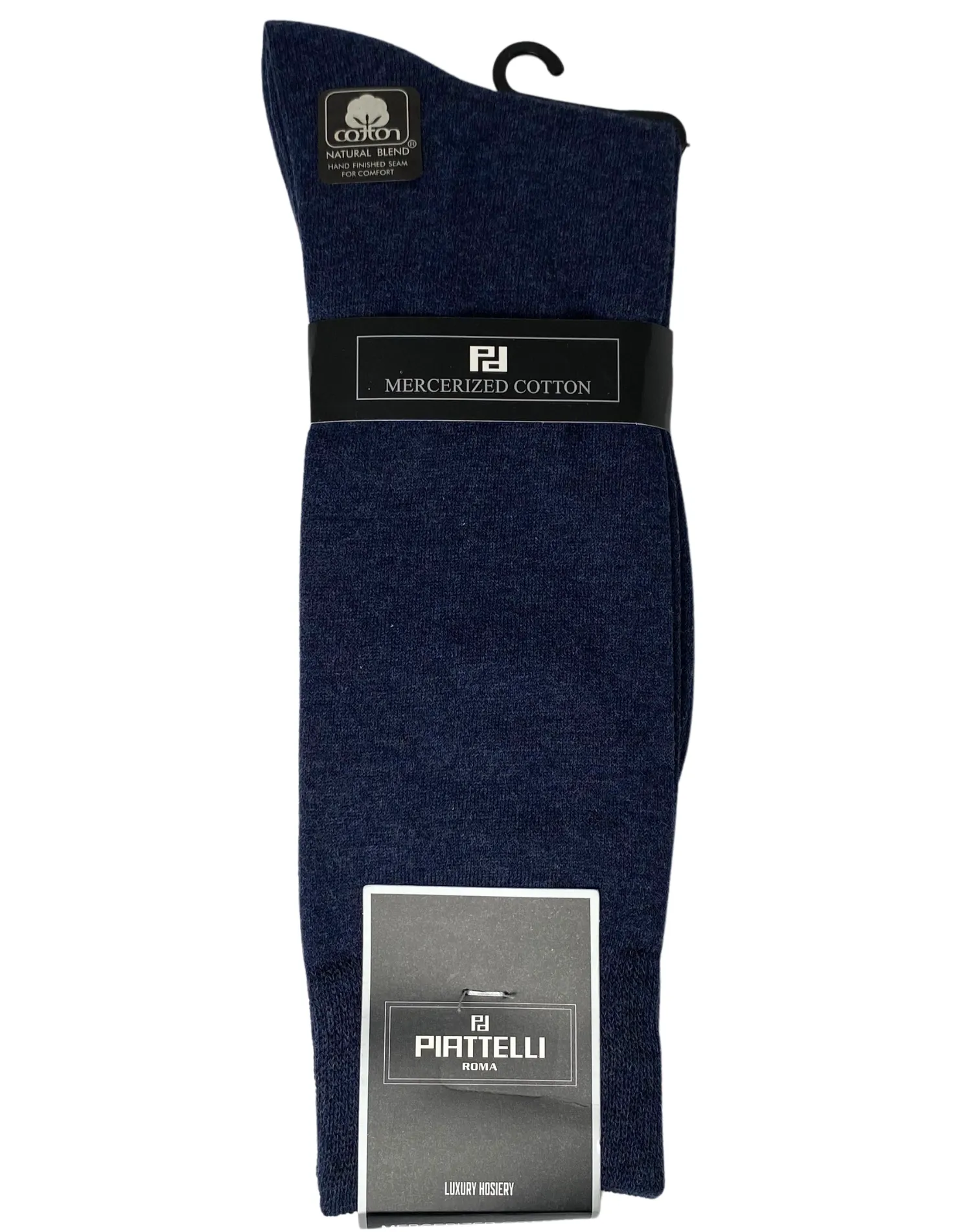 Bruno Piattelli Mercerized Socks - Navy Heather