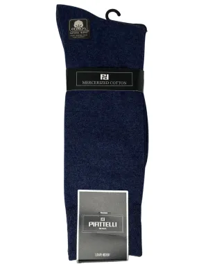 Bruno Piattelli Mercerized Socks - Navy Heather
