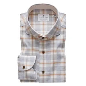 Brushed Cotton Grey Plaid
