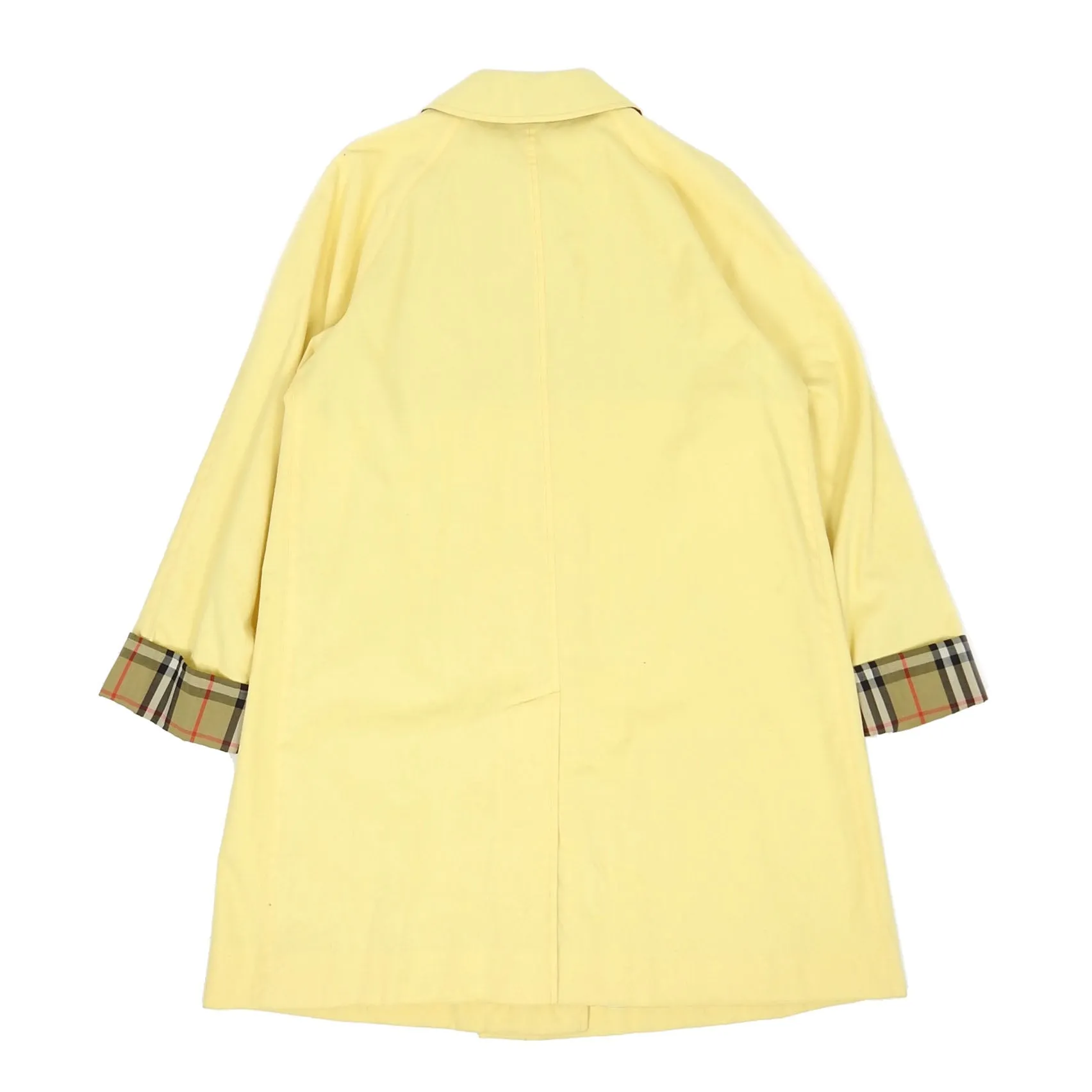 Burberrys Vintage Yellow Trench Coat Fits a Medium