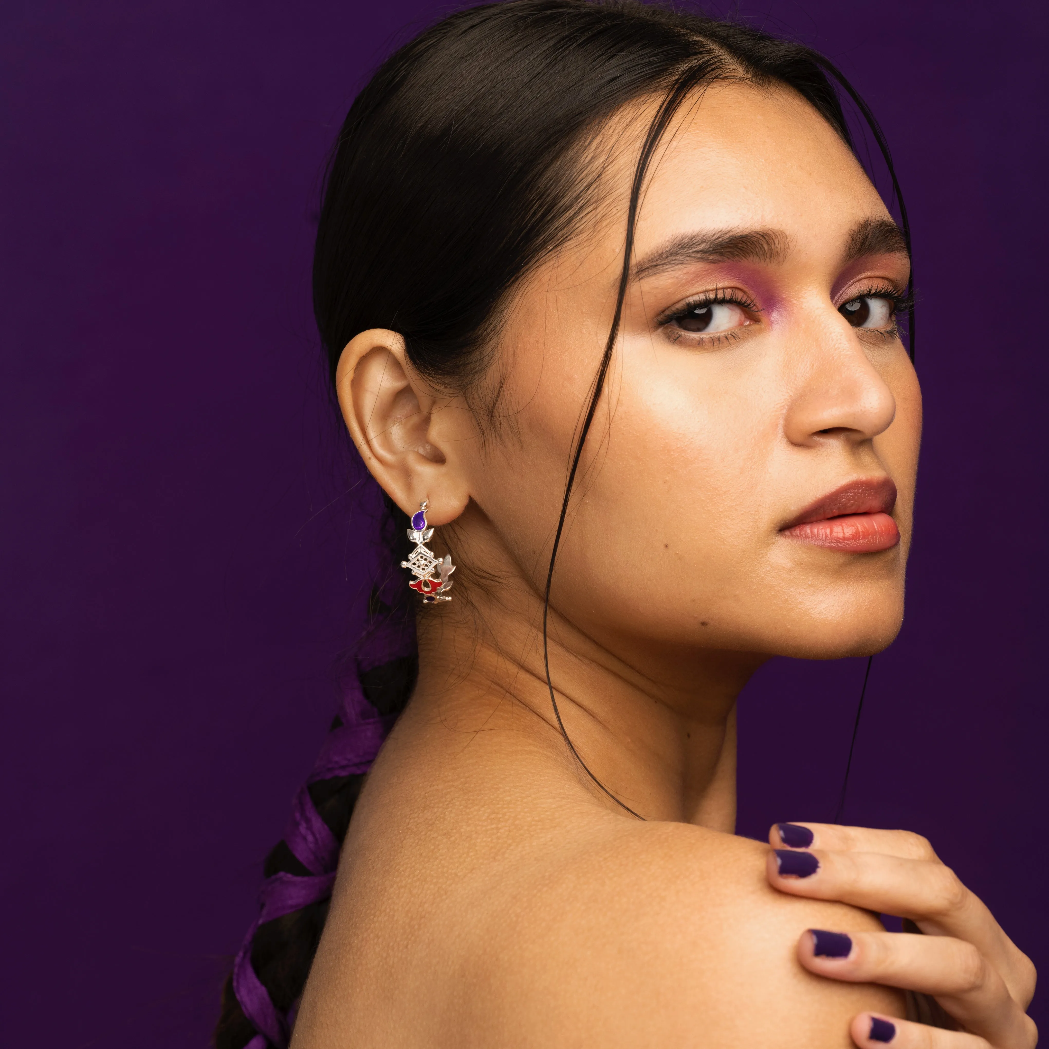 Buti Hoop Silver Earrings By Moha