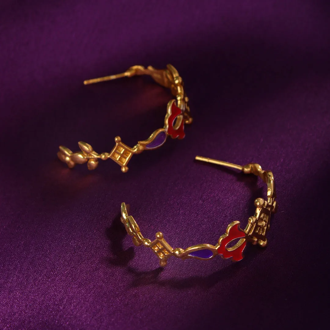 Buti Hoop Silver Earrings By Moha