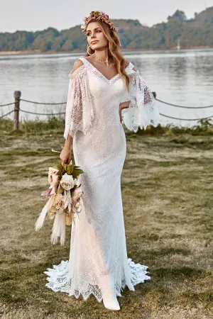 BYG-28 Premium lace appliqué mermaid dress