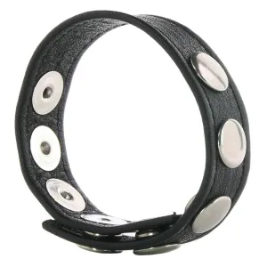 Calexotics Colt 5 Snap Leather Cock Ring