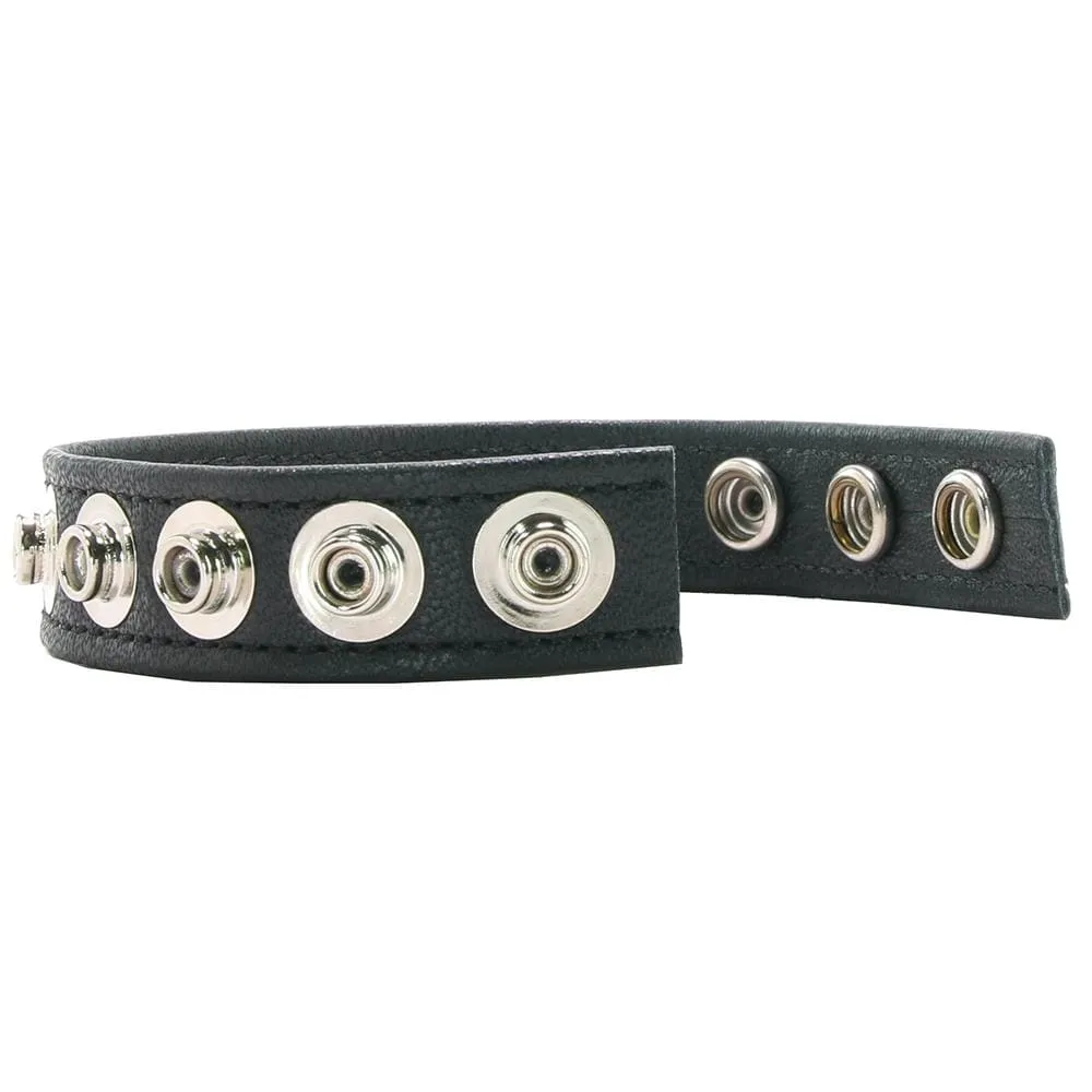 Calexotics Colt 5 Snap Leather Cock Ring