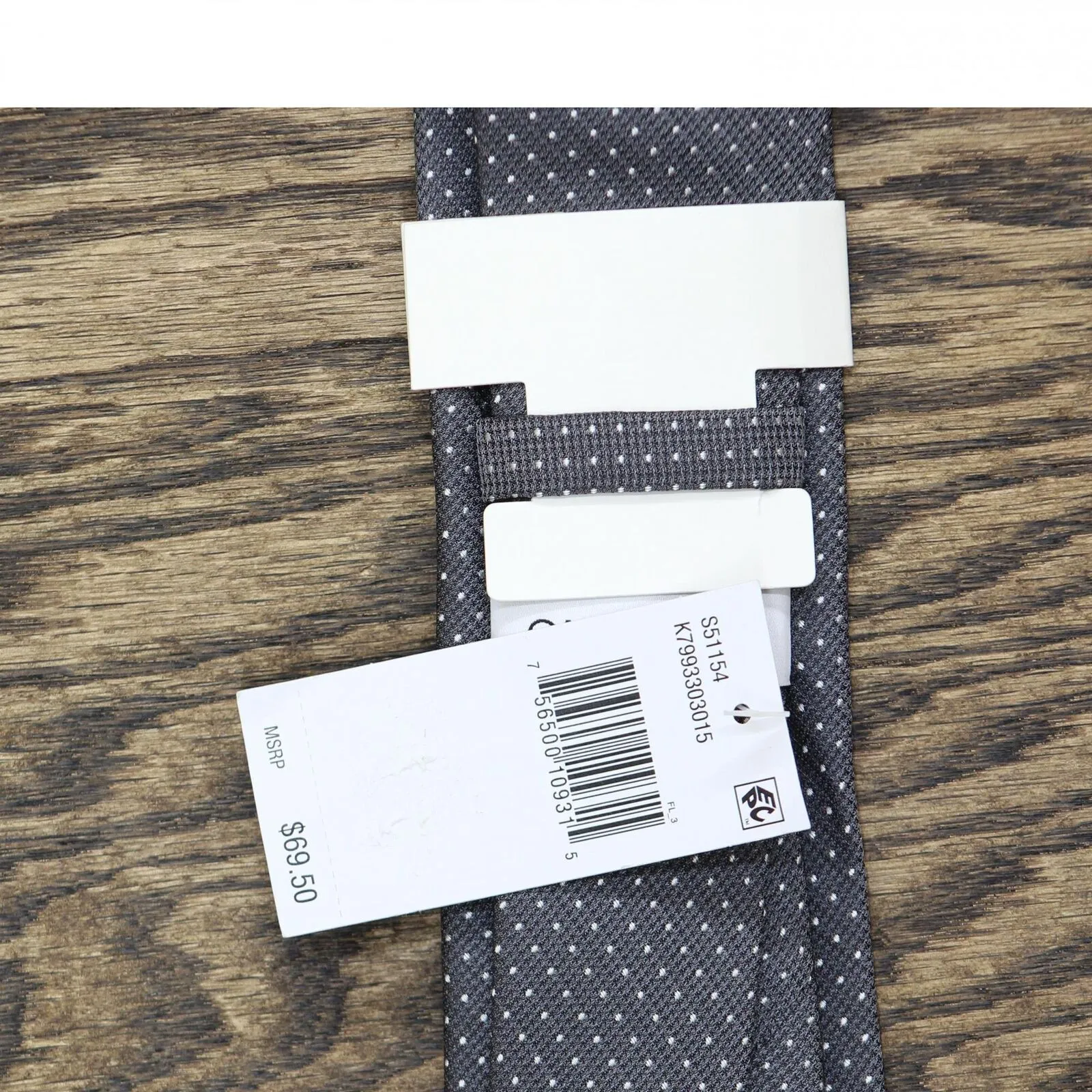Calvin Klein Men's Slim Textured Dobby Dot Tie K7993303
