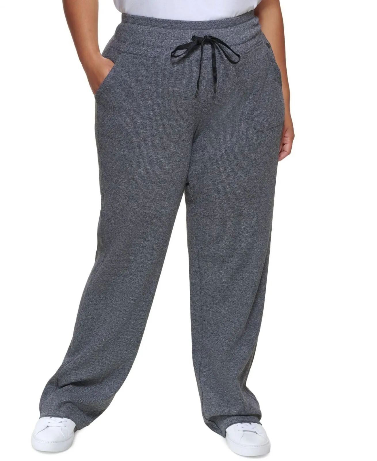 Calvin Klein Performance Plus Size Thermal Pants PF1X7584 Gray 3X