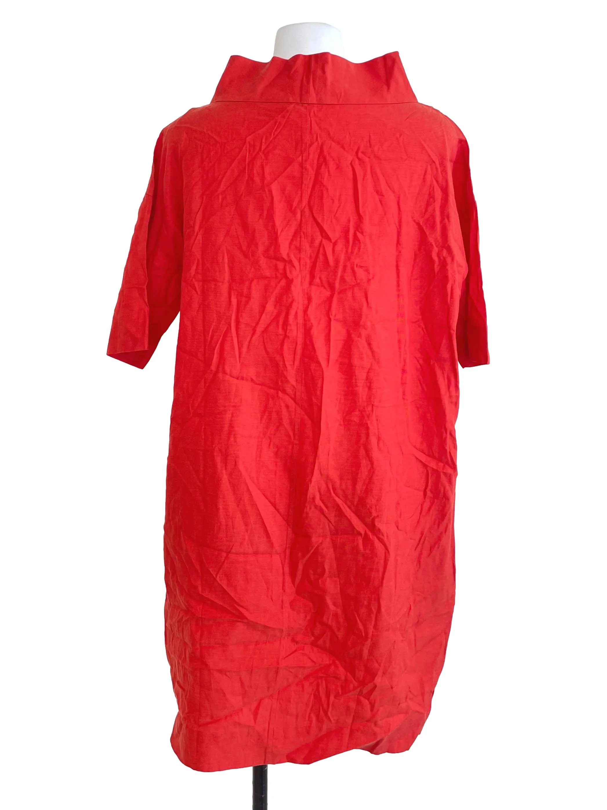 Candy Red High Neck Dress