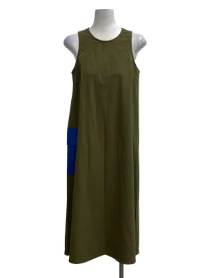 Cargo Green Round Neck Sleeveless Dress