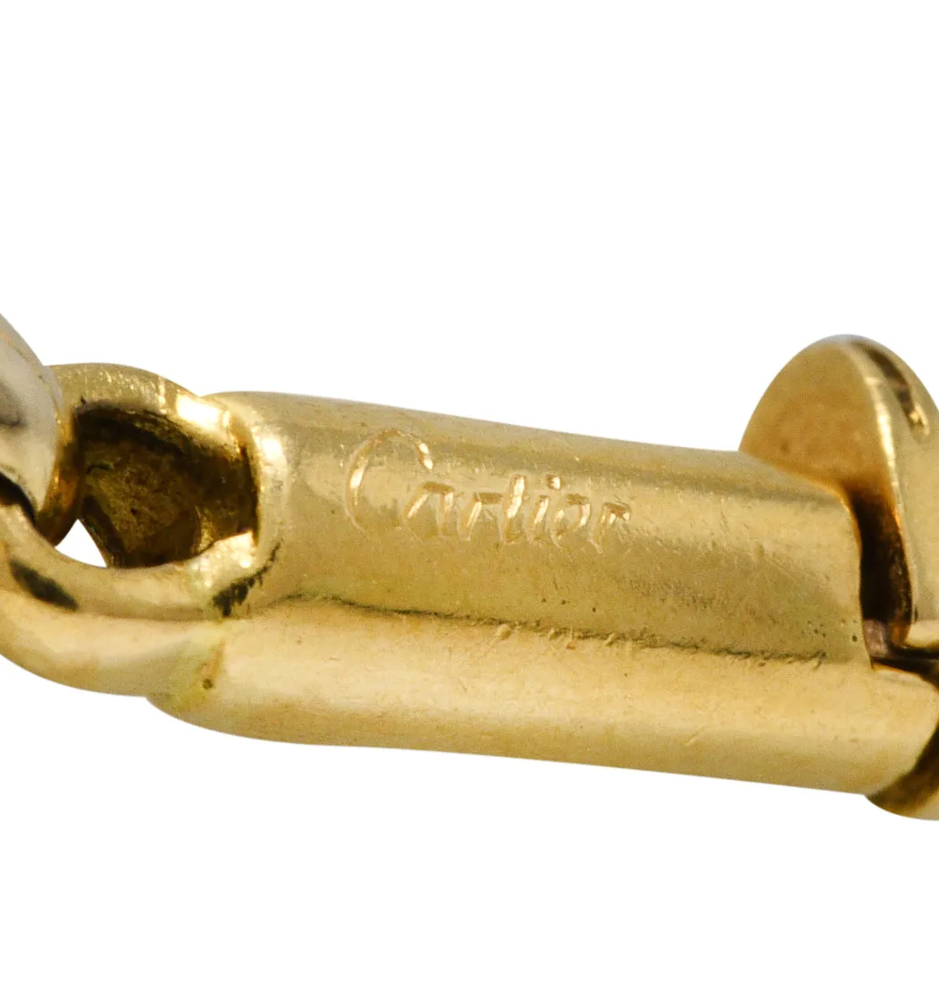 Cartier Two-Tone 18 Karat Gold Chain Link Vintage Necklace