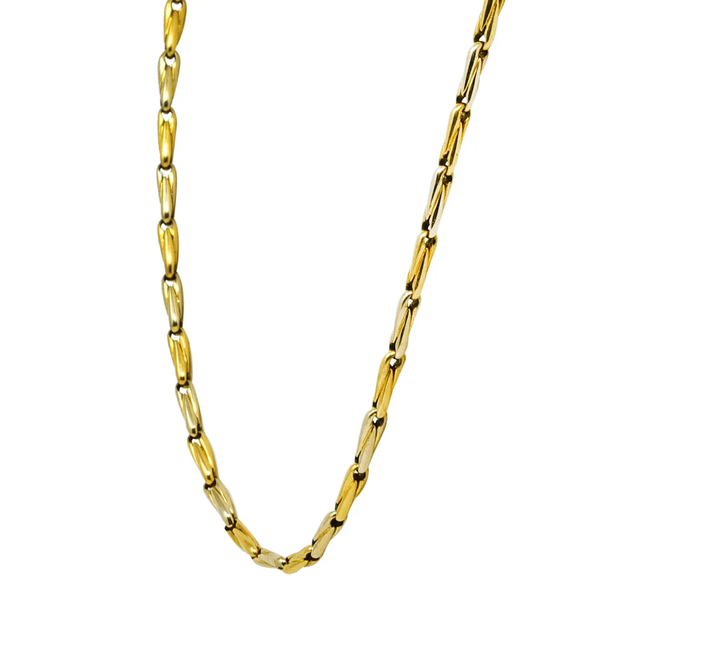 Cartier Two-Tone 18 Karat Gold Chain Link Vintage Necklace