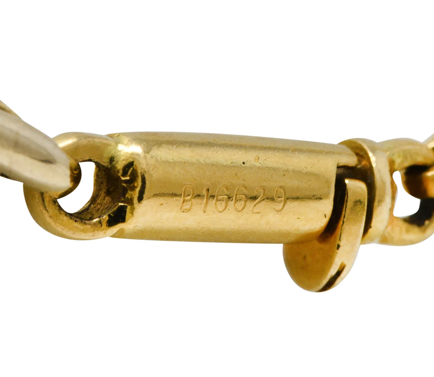Cartier Two-Tone 18 Karat Gold Chain Link Vintage Necklace