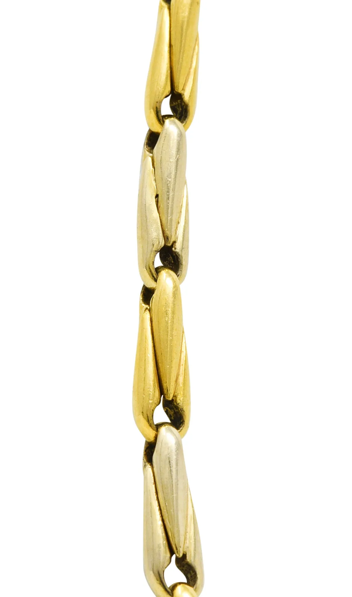 Cartier Two-Tone 18 Karat Gold Chain Link Vintage Necklace