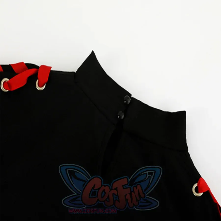 Cartoon Fox Print Lacing Short Sweatshirt Spring Sweater mp005889