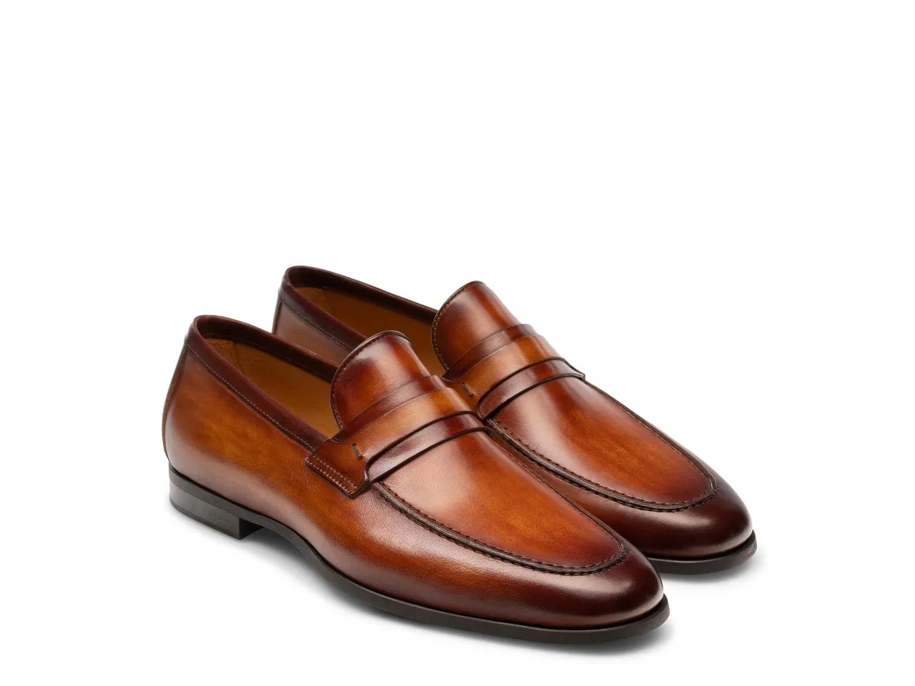 Cascade Banded Loafer - Cognac