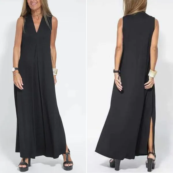 CASSIDY | STYLISH TUMMY COVERING DRESS   FREE VEST