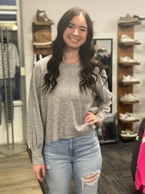 Casual Comfort Long Sleeve Top-2 Colors Available