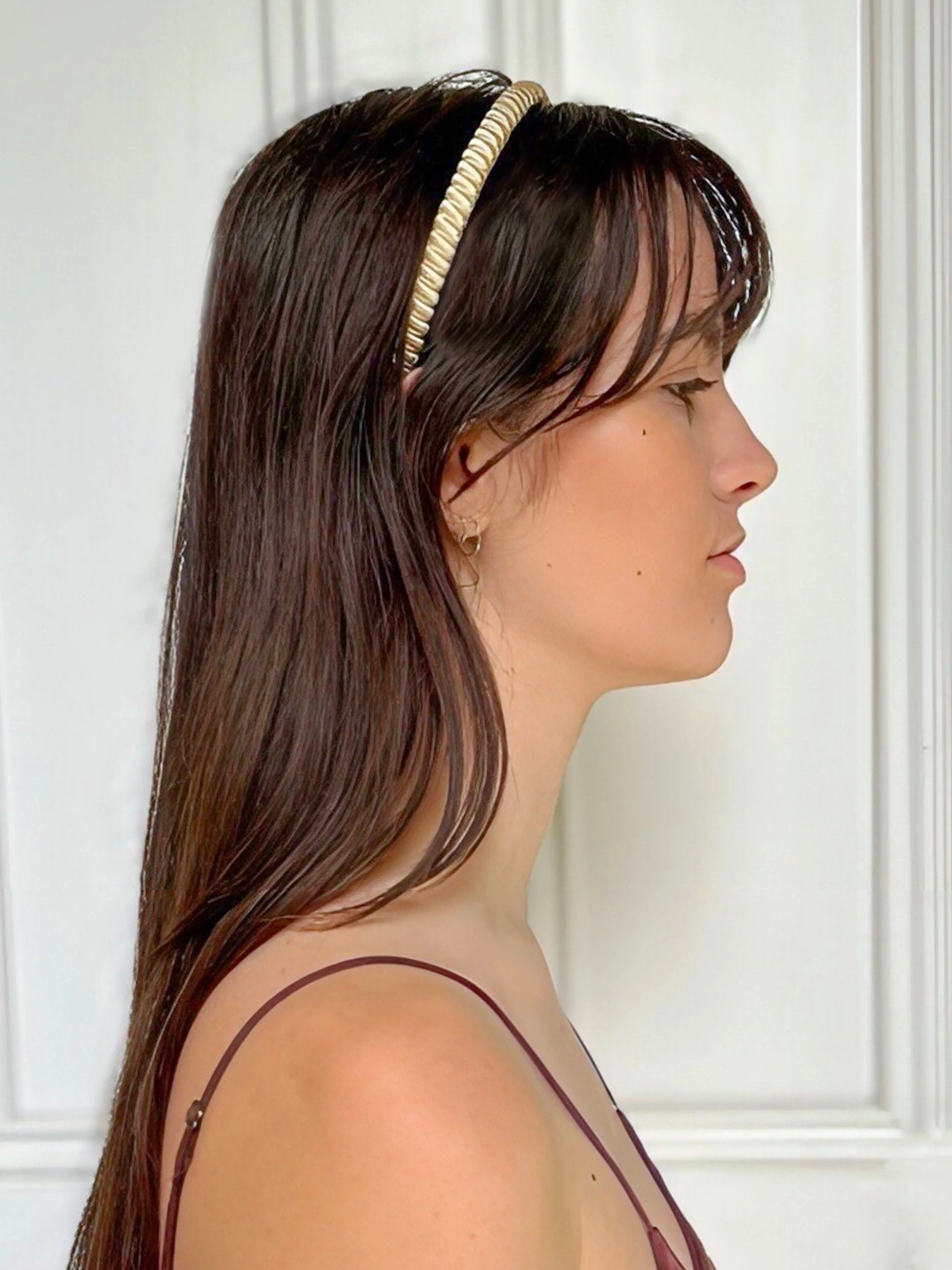 Celine 1 cm Navy Headband