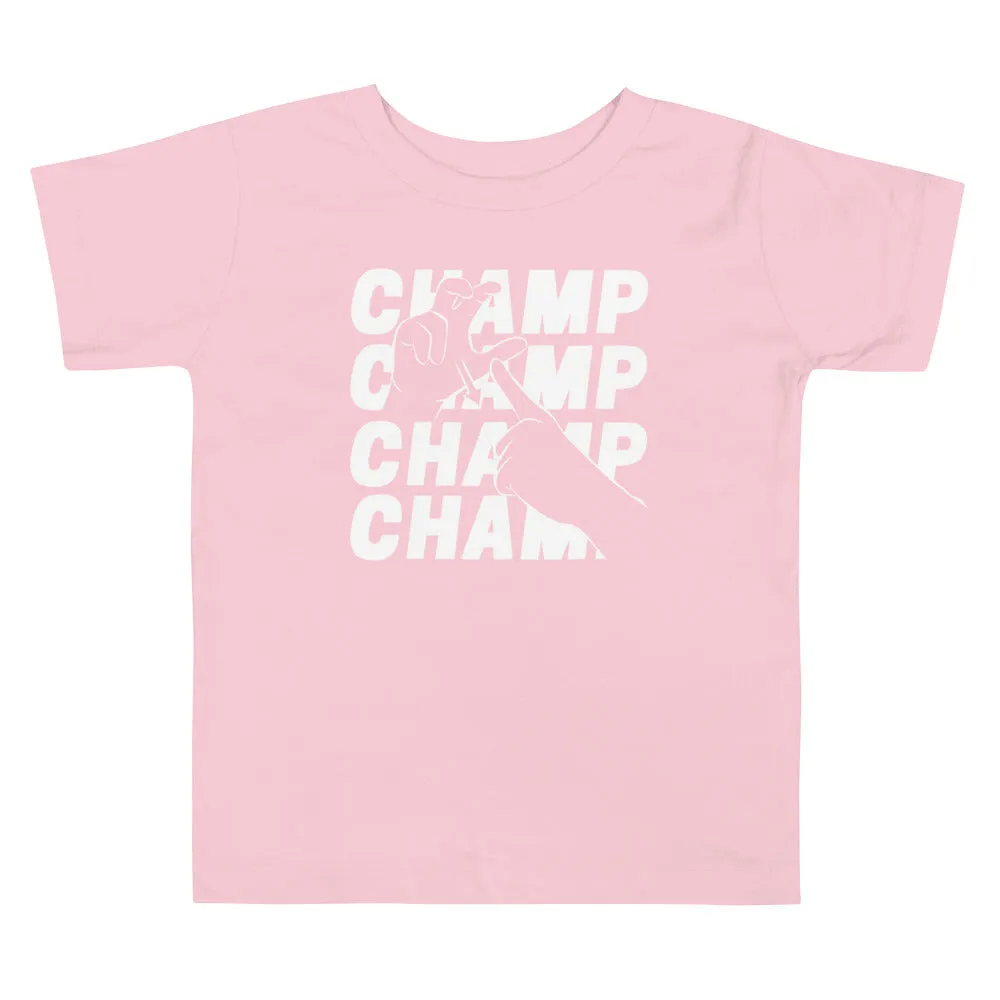 CHAMP - Toddler Short Sleeve Tee (White Ink)