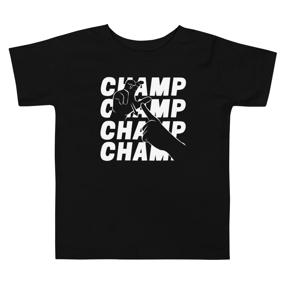 CHAMP - Toddler Short Sleeve Tee (White Ink)