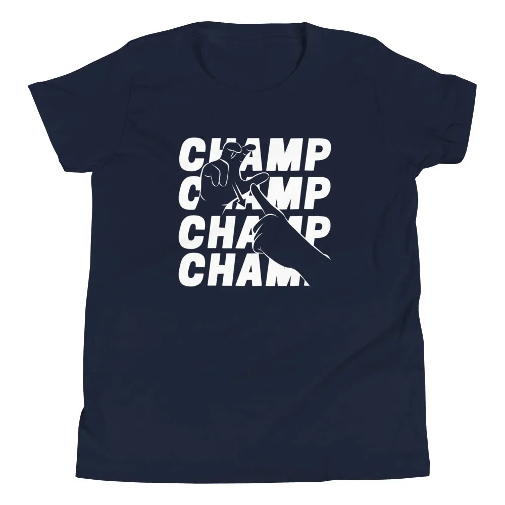 CHAMP - Youth Short Sleeve Tee (White Ink)