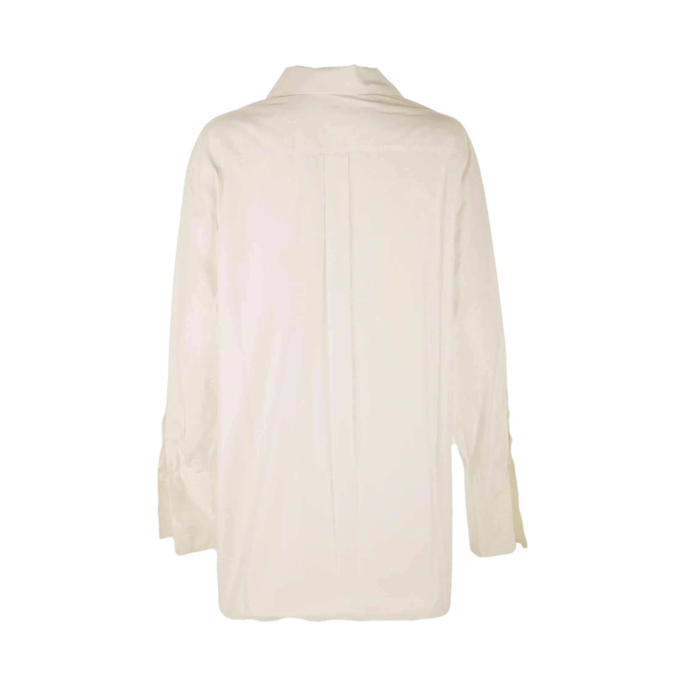 Chanel White Logo Button Down
