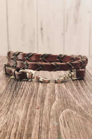 Cheetah Laced Barrel Reins
