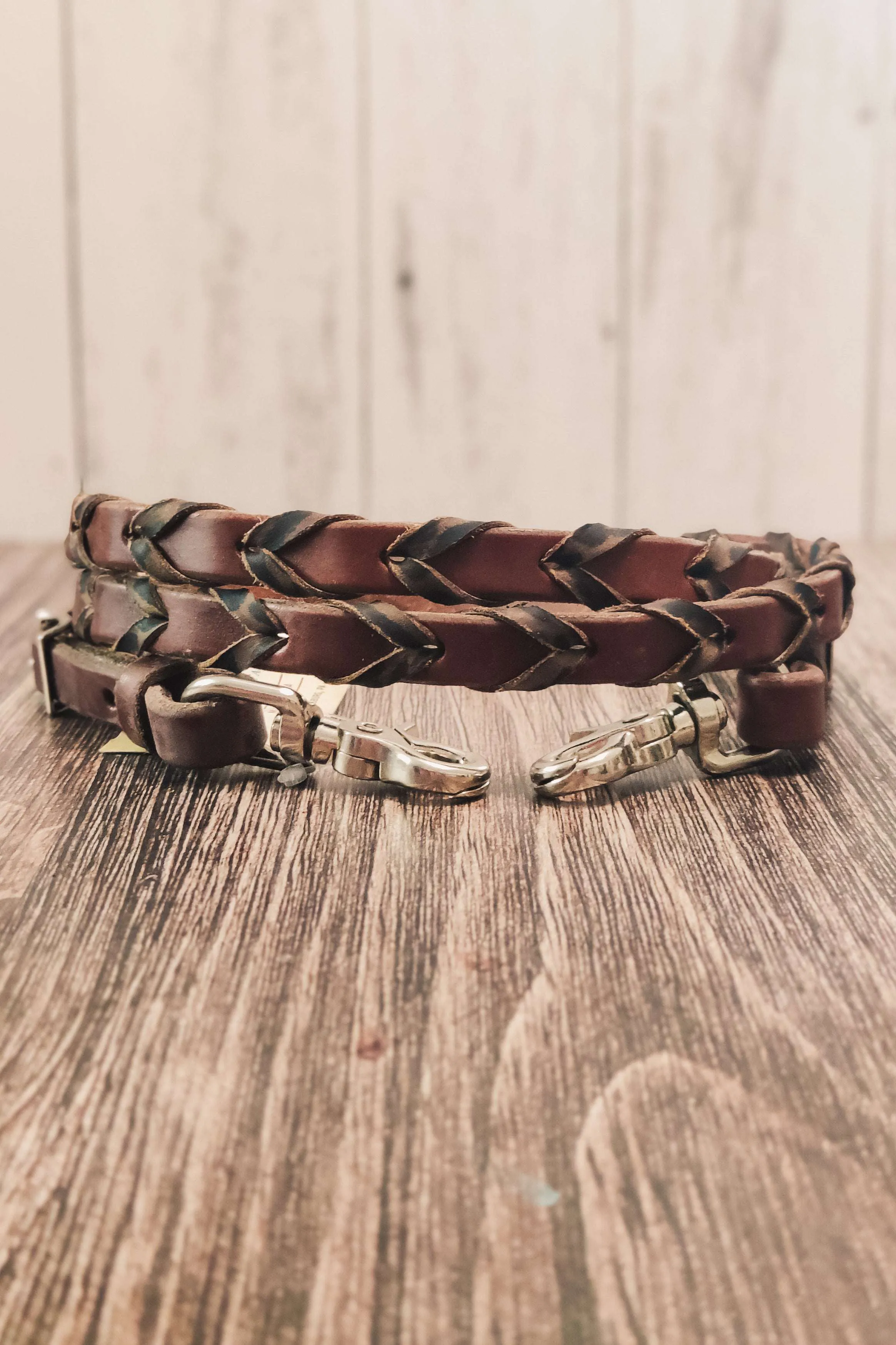 Cheetah Laced Barrel Reins