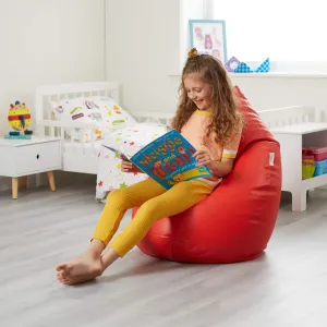 Children's Durable & Super Comfortable Red Waterproof Bean Bag