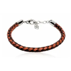 Children's, Teens' and Mothers' Bracelets:  Woven Leather Extension Bracelets 18cm   2.5cm Tan - SPECIAL OFFER