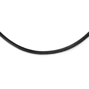 Chisel 3mm Genuine Leather Greece Textured 18 inch Necklace