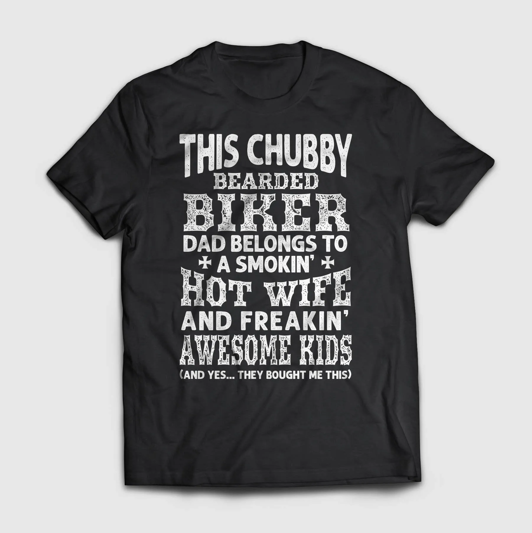 Chubby Bearded Biker - Standard T-shirt