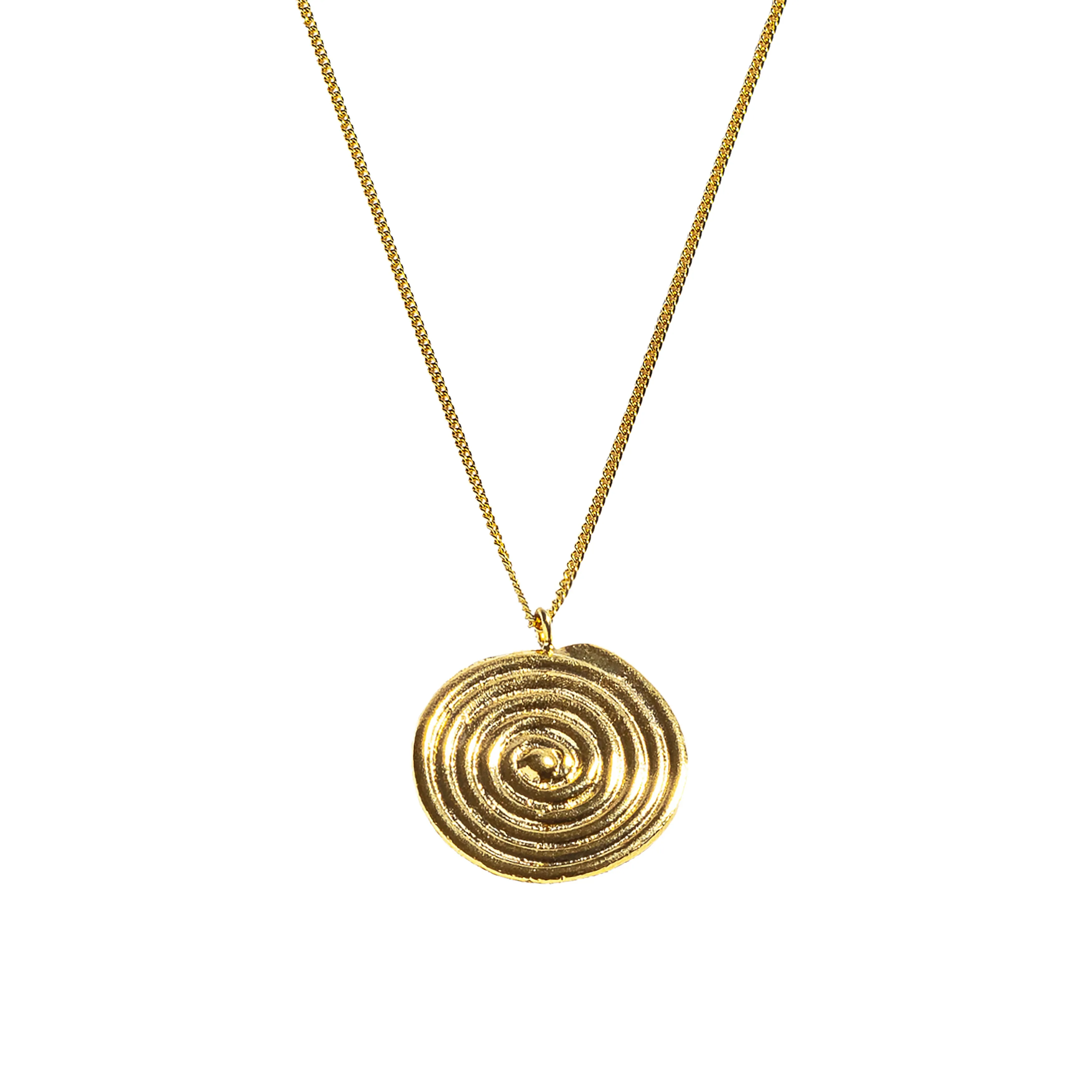 Circle Snail Swirl Necklace
